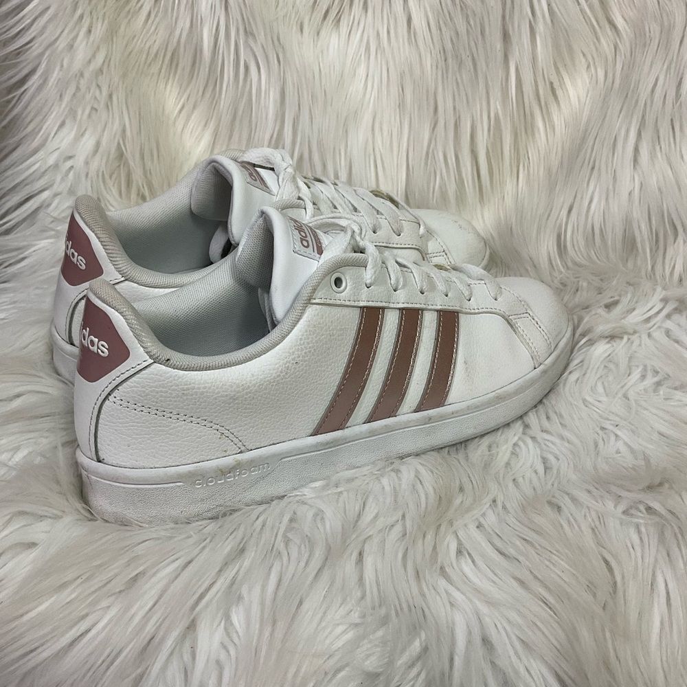 Adidas Cloudfoam Advantage Stripe White Lace-Up S… - image 7